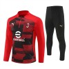 AC Milan Training Huppari 2024-25 Punainen 1/4-Zip